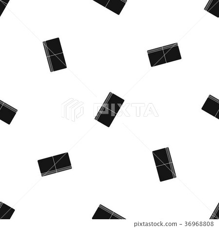 Eraser pattern seamless black Eraser pattern seamless black 36968808