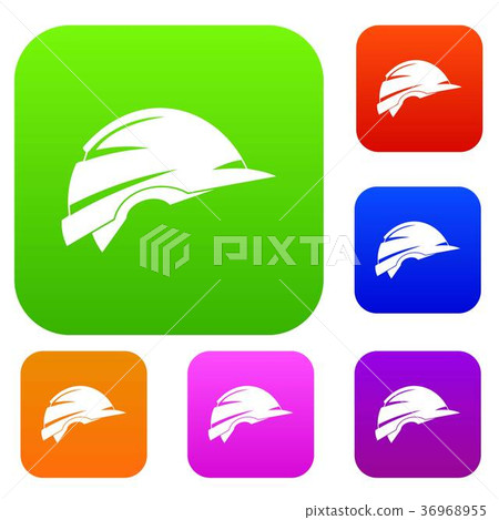 Construction helmet set collection 36968955