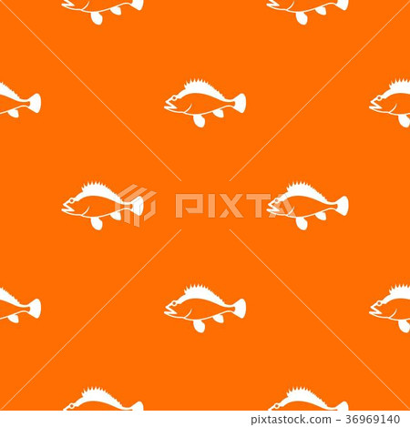Rose fish, Sebastes norvegicus pattern seamless 36969140