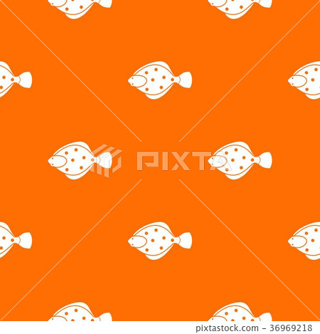 Flounder fish pattern seamless 36969218