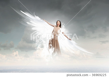 Angel girl flying high 36969225