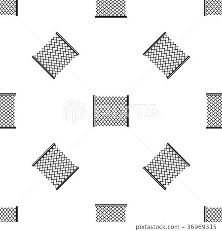 Perforated gate pattern seamless black Perforated gate pattern seamless black 36969315