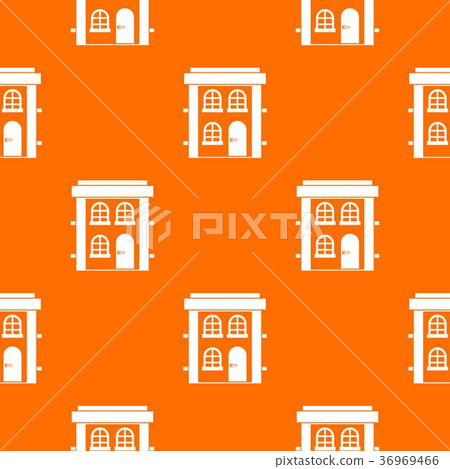 Two-storey residential house pattern seamless Two-storey residential house pattern seamless 36969466