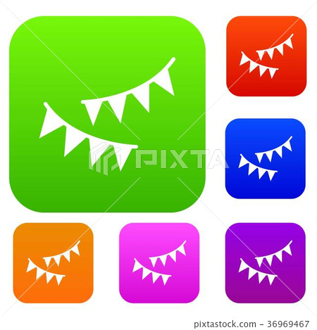 Holiday flags set collection Holiday flags set collection 36969467