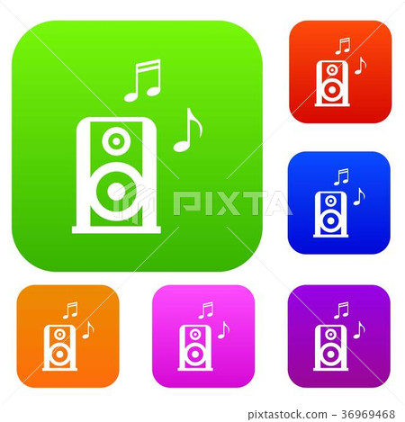 Portable music speacker set collection Portable music speacker set collection 36969468