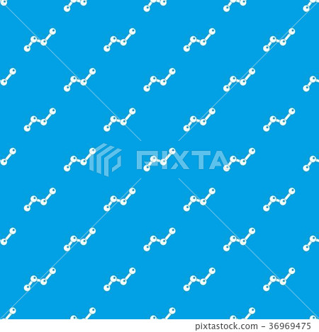 Chart statistics line pattern seamless blue Chart statistics line pattern seamless blue 36969475