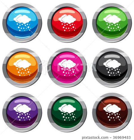 Cloud and snow set 9 collection Cloud and snow set 9 collection 36969483