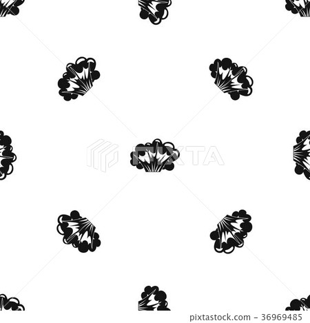 High powered explosion pattern seamless black 36969485