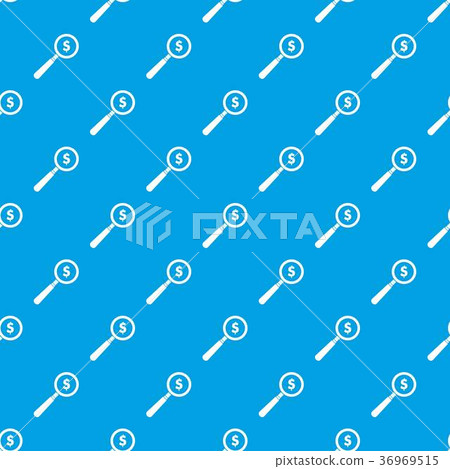 Magnifier pattern seamless blue Magnifier pattern seamless blue 36969515