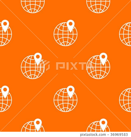 Globe with pin pattern seamless Globe with pin pattern seamless 36969583