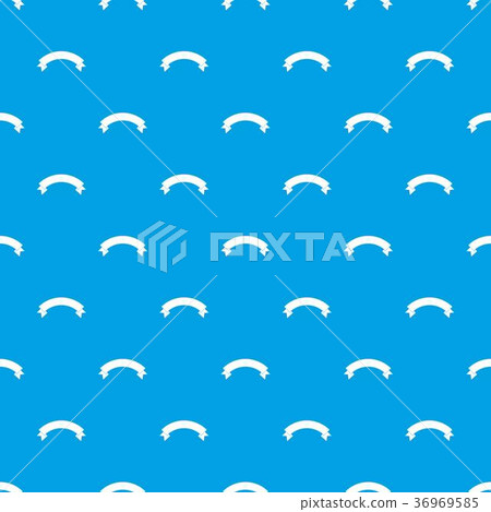 Banner ribbon pattern seamless blue 36969585