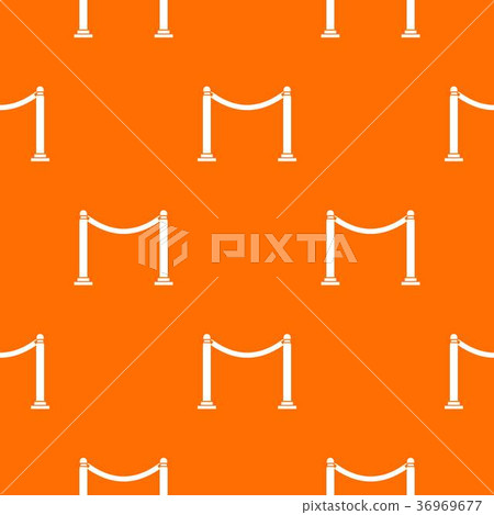 Decorative poles with tape pattern seamless 36969677