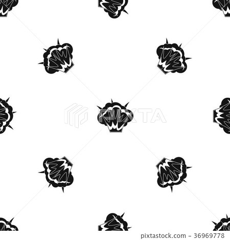 Projectile explosion pattern seamless black Projectile explosion pattern seamless black 36969778