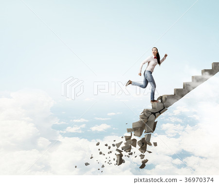 Up the ladder overcoming challenges 36970374