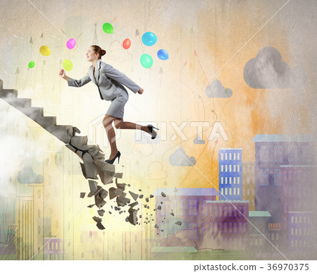 Up the career ladder overcoming challenges 36970375