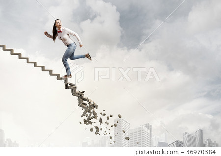 Up the ladder overcoming challenges 36970384