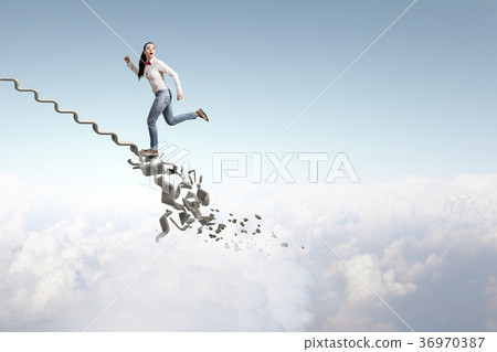 Up the ladder overcoming challenges 36970387