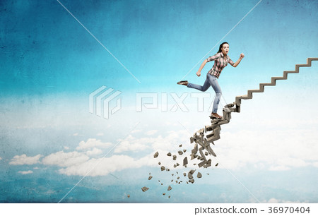 Up the ladder overcoming challenges 36970404