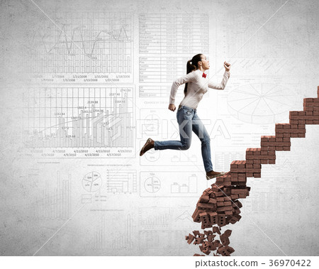 Up the ladder overcoming challenges 36970422