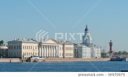 Kunstkamera and Neva river in the summer day Kunstkamera and Neva river in the summer day 36970979