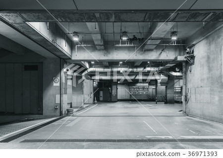 Concrete Building Factory Space Hall Car Entrance 36971393