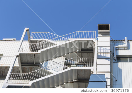 Outdoor Emergency Stairwell for fire exit 36971576