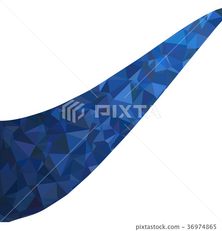 Blue Polygonal Mosaic Background, Creative Design 36974865
