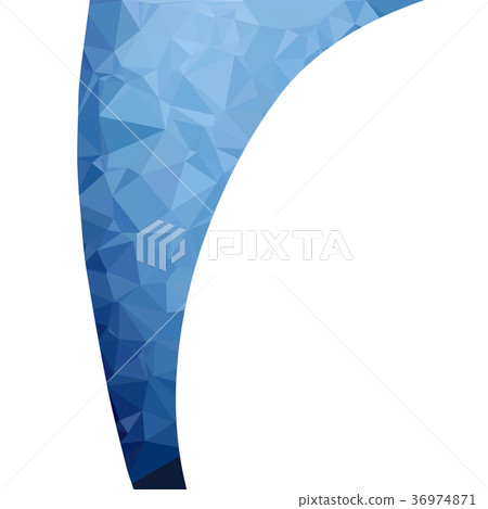 Blue Polygonal Mosaic Background, Creative Design 36974871