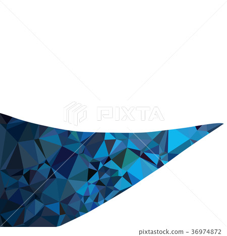 Blue Polygonal Mosaic Background, Creative Design 36974872