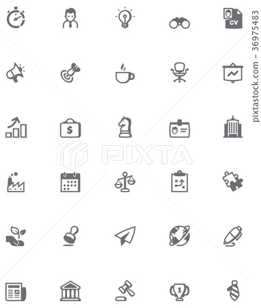 Vector business icon set Vector business icon set 36975483