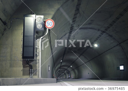 Driving in the tunnel 36975485