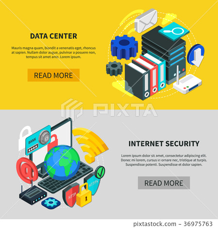 Cloud Services Horizontal Banners 36975763