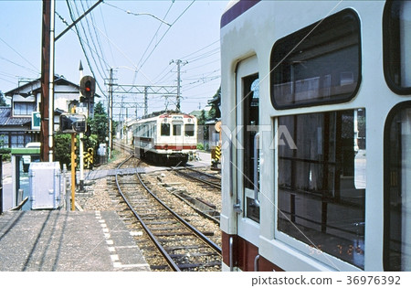 昭和63京福電鐵火車站列車交流福井 36976392