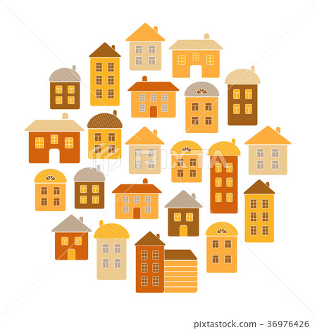 House round pattern vector illustration House round pattern vector illustration 36976426