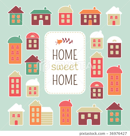 House vector illustration. Home sweet home 36976427