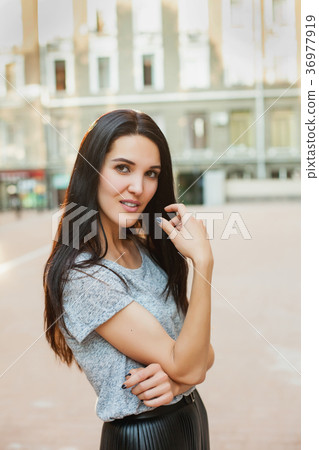 young lady in the city 36977919