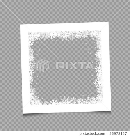 Christmas winter white photo frame Christmas winter white photo frame 36978137