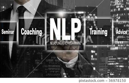 NLP concept is shown by businessman NLP concept is shown by businessman 36978150