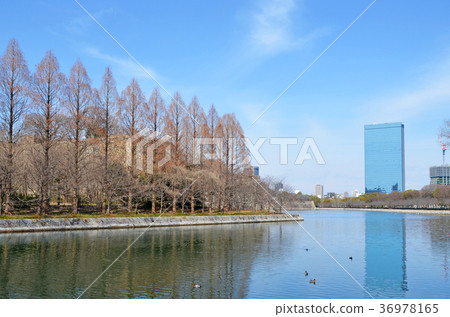 Scenery around Osaka Castle Higashi Eki 36978165