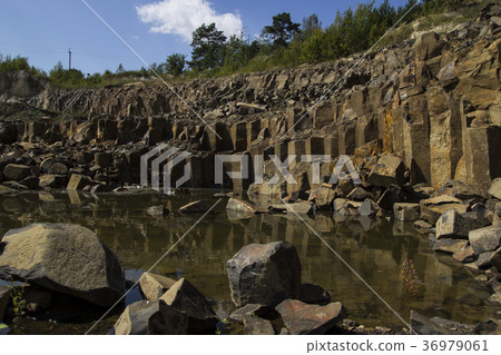 Basalt for building. Basalt career. Basalt pillars Basalt for building. Basalt career. Basalt pillars 36979061