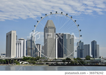 新加坡傳單和建築物 36979242