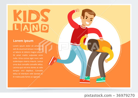 Teen boy beating by classmate, kid suffering from 36979270