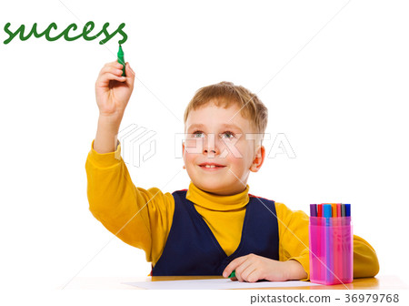 Boy drawing 36979768