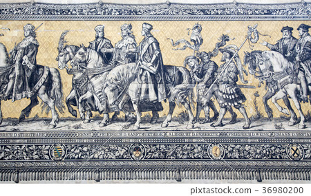 Fragment of wall panel Procession of Princes Fragment of wall panel Procession of Princes 36980200