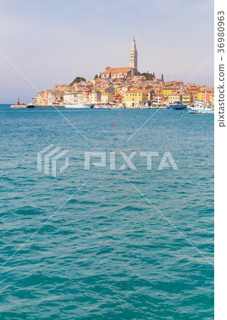 Panoramic view on old town Rovinj, Croatia. 36980963