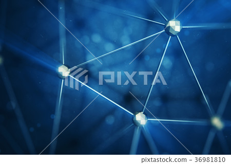 3D illustration Abstract bacgkround connection 3D illustration Abstract bacgkround connection 36981810