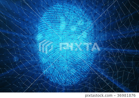3D rendering Fingerprint Scanning Identification 36981876