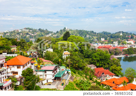 Kandy Lake and city Kandy Lake and city 36983102