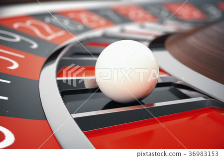 Las Vegas Casino Roulette 3D rendering concept Las Vegas Casino Roulette 3D rendering concept 36983153
