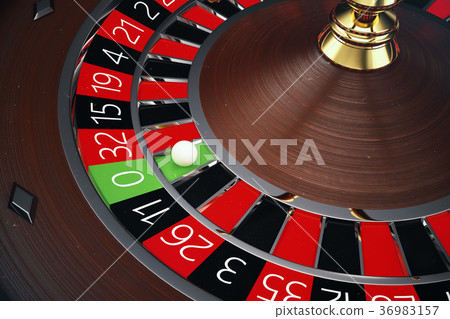 3D Rendering Casino Roulette concept. Gambling 3D Rendering Casino Roulette concept. Gambling 36983157